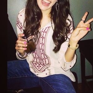 Lucky Brand Embroidered Top